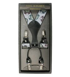 Szelki Szerokie, Białe w Zegarki, Budziki, Dla Spóźnialskich, Męskie, Skóra Naturalna -HIS STORY. Białe zegarki męskie His Story, bez wzorów, z gumy, metalowe. Za 75.00 zł.