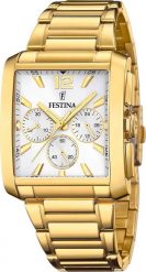 Zegarek Festina Zegarek męski Festina F20638-1 złoty. Żółte zegarki męskie Festina, bez wzorów, złote. Za 832.00 zł.