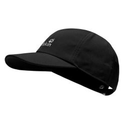 Czapka z daszkiem Jack Wolfskin. Czarne czapki damskie Jack Wolfskin, bez wzorów, z materiału, sportowe. Za 88.99 zł.