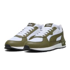 Buty Sportowe Męskie Puma Graviton Sl Remix. Białe buty sportowe męskie Puma, bez wzorów, z materiału, bez zapięcia, trekkingowe. Za 207.00 zł.