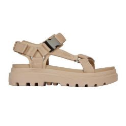 Sandały Palladium Pallacruise Strap beżowe. Brązowe sandały damskie Palladium, na lato, bez wzorów, z tkaniny, bez zapięcia. Za 377.40 zł.