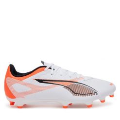 Buty do piłki nożnej Puma. Białe buty sportowe męskie Puma, bez wzorów, bez zapięcia. Za 199.99 zł.