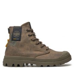 Trapery Palladium. Brązowe trapery damskie Palladium, bez zapięcia. Za 289.99 zł.