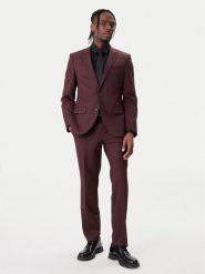 HUGO Garnitur Henry/Getlin 232X 50547345 Brązowy Slim Fit. Brązowe garnitury męskie Hugo, m, bez wzorów, z syntetyku. Za 1,849.00 zł.