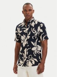 Tommy Hilfiger Koszula MW0MW42447 Granatowy Regular Fit. Niebieskie koszule męskie Tommy Hilfiger, m, bez wzorów, z bawełny, bez kołnierzyka, bez ramiączek. Za 409.99 zł.