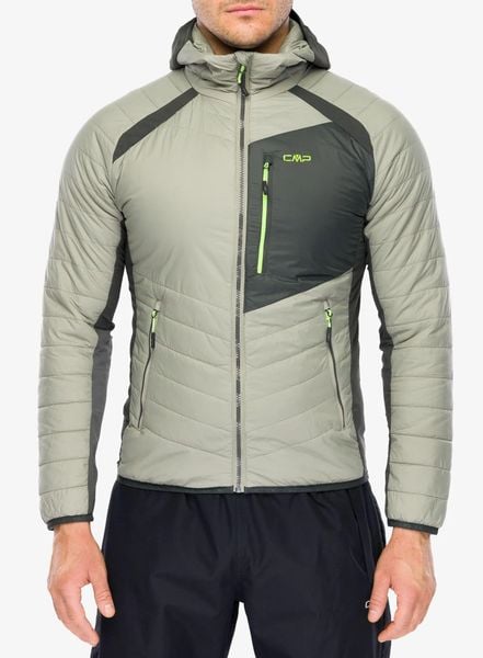 Kurtka hybrydowa CMP Nexor Jacket. Zielone kurtki męskie CMP, m, bez wzorów, z materiału, klasyczne, bez kaptura. Za 538.99 zł.