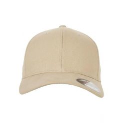 Czapka Flexfit bruhed twill. Białe czapki damskie FLEXFIT, bez wzorów, z bawełny. Za 76.70 zł.