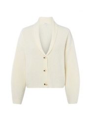 Opus Kardigan damski z zawartością alpaki - Dusena Kobiety biały wypukły wzór tkaniny, S. Białe kardigany damskie Opus, s, bez wzorów, z dzianiny, klasyczne, bez kołnierzyka. Za 449.95 zł.