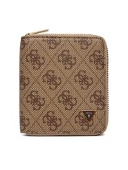 Guess Portfel SMMALO LEA02 Beżowy. Brązowe portfele męskie Guess, z aplikacjami, ze skóry. Za 329.99 zł.