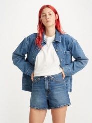 Levi's® Szorty jeansowe 80'S A46950003 Niebieski Loose Fit. Niebieskie szorty damskie bez wzorów, z bawełny. Za 229.99 zł.