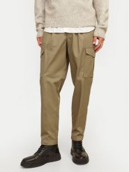 Jack & Jones Spodnie materiałowe Bill 12247358 Brązowy Tapered Fit. Brązowe spodnie materiałowe męskie Jack & Jones, bez wzorów, z materiału. Za 99.99 zł.