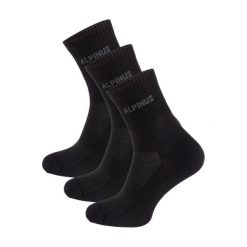 Skarpety trekkingowe dla dorosłych Alpinus Alpamayo 3-pack czarne. Czarne skarpetki damskie Alpinus, bez wzorów. Za 55.00 zł.