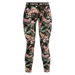 Damskie legginsy Freya Ecosculpt. Czarne legginsy damskie Freya, bez wzorów, z elastanu. Za 317.00 zł.