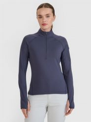 4F Bluza trekkingowa regular szybkoschnąca damska - szara M. Szare bluzy damskie 4F, l, bez wzorów, z elastanu, klasyczne, bez ramiączek, bez kaptura. W wyprzedaży za 139.99 zł.