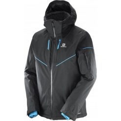 Salomon Kurtka męska Stormrace Jacket M Black S. Czarne kurtki sportowe męskie Salomon, na zimę, m, bez wzorów, bez kaptura, narciarskie. W wyprzedaży za 875.00 zł.