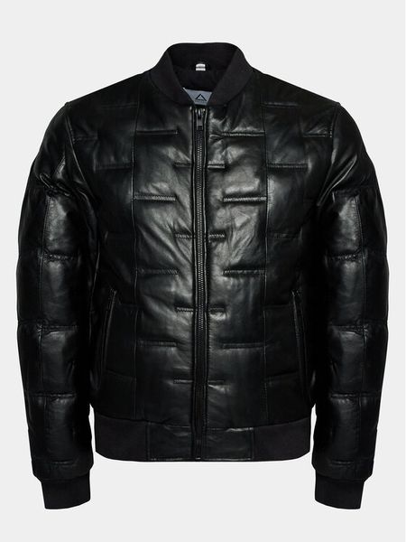 Serge Pariente Kurtka skórzana Clever Czarny Slim Fit. Czarne kurtki męskie Serge Pariente, l, bez wzorów, ze skóry, bez kaptura. Za 1,699.00 zł.