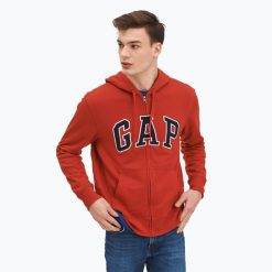 Bluza męska GAP XLS FT Arch FZ HD. Czerwone bluzy męskie GAP, m, bez wzorów, bez ramiączek, bez kaptura. Za 159.99 zł.