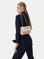 Guess Torebka J6GZ18 WH860 Écru. Białe listonoszki damskie Guess, z aplikacjami, ze skóry, bez dodatków. Za 199.99 zł.