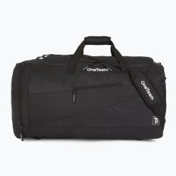 Torba treningowa OneTeam Sebastiano 50 l. Czarne torby sportowe męskie ONETEAM, bez wzorów. Za 69.99 zł.