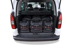 Torby Do Bagażnika Peugeot Partner 2008-2019 6Szt Kjust. Czarne torby podróżne damskie KJUST, bez wzorów, z kauczuku. Za 1,722.00 zł.