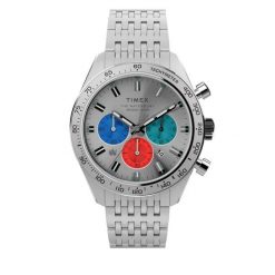 Zegarek Timex. Szare zegarki męskie Timex, bez wzorów, srebrne. Za 990.99 zł.