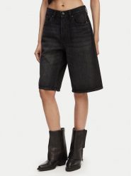 G-Star Raw Bermudy D28383-D933 Szary ciemny Wide Fit. Szare szorty damskie G-Star Raw, bez wzorów, z bawełny, retro. Za 389.99 zł.