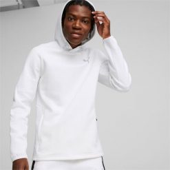 Bluza z kapturem Puma Evostripe. Białe bluzy męskie Puma, s, bez wzorów, z kapturem, na fitness i siłownię. W wyprzedaży za 228.10 zł.