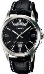 Zegarek Casio Zegarek marki Casio model MTP-1381L kolor Czarny. Akcesoria męski. Sezon: Cały rok NoSize. Czarne zegarki męskie Casio, bez wzorów. Za 224.67 zł.