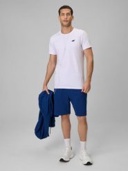 4F Spodenki dresowe męskie - granatowe XXL. Niebieskie szorty męskie 4F, bez wzorów, z dresówki. Za 79.99 zł.