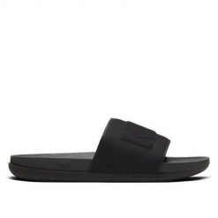 Klapki męskie Nike Offcourt Slide. Czarne klapki męskie Nike, bez wzorów, z materiału, bez zapięcia. Za 211.00 zł.