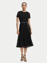 MICHAEL Michael Kors Sukienka codzienna MS683DUKS1 Czarny Regular Fit. Czarne sukienki damskie MICHAEL Michael Kors, na co dzień, l, bez wzorów, z syntetyku, bez kołnierzyka, bez ramiączek, proste. Za 1,229.00 zł.