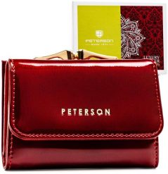 Portfel damski skórzany skóra naturalna Peterson. Portfele damskie Peterson, ze skóry. Za 195.87 zł.