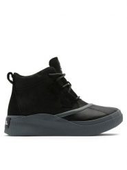Sorel Botki Out N About™ IV Classic Wp 2088161010 Czarny. Czarne botki damskie Sorel, bez wzorów, z nubiku, bez obcasa, na płaskiej podeszwie, bez zapięcia. Za 399.99 zł.