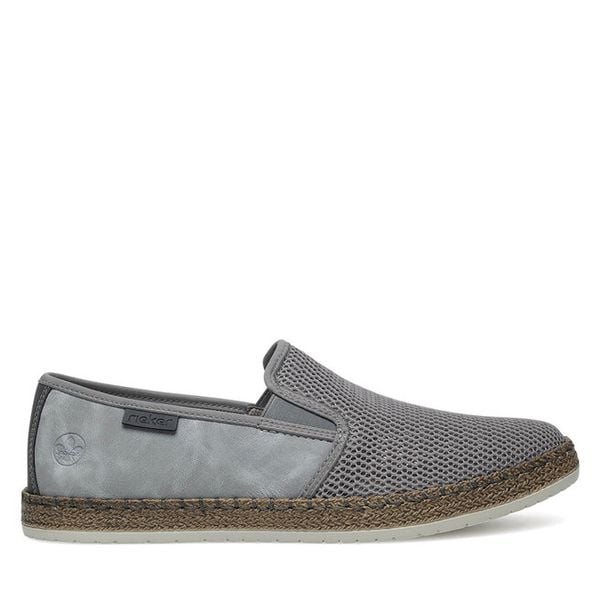 Tenisówki Rieker. Szare trampki męskie Rieker, bez wzorów, bez zapięcia. Za 299.99 zł.