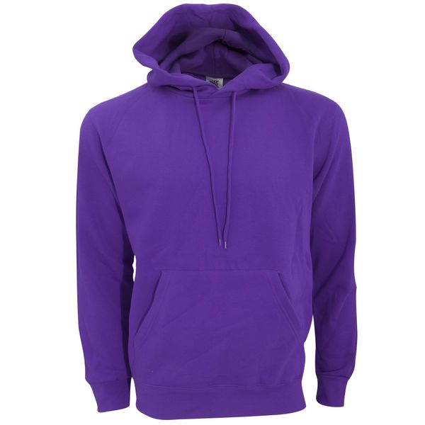 Męska Gładka Bluza Sportowa Przez Głowę Kaptur. Fioletowe bluzy sportowe męskie SG, m, bez wzorów, bez kaptura. Za 93.99 zł.