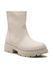 Jenny Fairy Botki WS5680-15 Beżowy. Brązowe botki damskie Jenny Fairy, bez wzorów, ze skóry, bez obcasa, na płaskiej podeszwie, bez zapięcia. Za 101.99 zł.