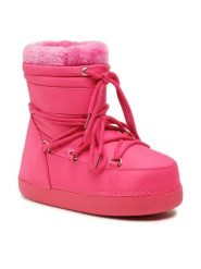 Jenny Fairy Śniegowce WS19002-06 Różowy. Czerwone śniegowce damskie Jenny Fairy, z materiału, bez zapięcia. Za 199.99 zł.