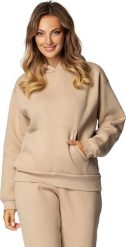 Dkaren Bluza DK-K-B6 CAPPUCCINO BAWEŁNA GRUBA (kolor CAPPUCCINO, rozmiar S). Bluzy damskie DKaren, s, bez wzorów, z bawełny, bez ramiączek, bez kaptura. Za 188.84 zł.