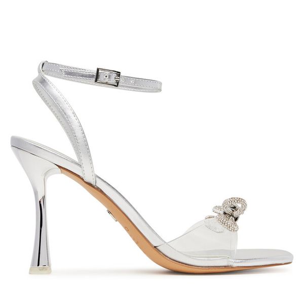 Sandały Aldo. Szare klapki damskie Aldo, bez wzorów, bez obcasa, na szpilce, bez zapięcia. Za 469.99 zł.