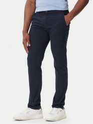 BOSS Chinosy 50548006 Granatowy Slim Fit. Niebieskie eleganckie spodnie męskie Boss, bez wzorów, z bawełny. Za 509.99 zł.