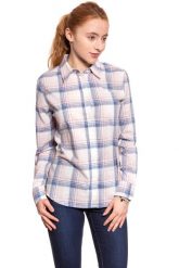 KOSZULA WRANGLER LS SHIRT CANYON ROSE W5241TMTB 112129371. Czerwone koszule damskie Wrangler, s, bez wzorów, bez kołnierzyka, bez ramiączek. W wyprzedaży za 69.99 zł.