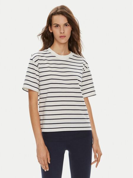 Gina Tricot T-Shirt 23352 Biały Relaxed Fit. Białe t-shirty damskie Gina Tricot, s, bez wzorów, z bawełny, bez kołnierzyka, bez ramiączek. Za 39.99 zł.