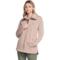 Kurtka Skechers GO SNUGGLE Tunic Full Zip Jacket, Kobiety. Czerwone kurtki sportowe damskie Skechers, bez wzorów, z poliesteru, bez ramiączek, bez kaptura, trekkingowe. Za 490.00 zł.