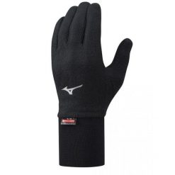 Rękawiczki do biegania dla dorosłych Mizuno BT Md Wgt Fleece. Czarne rękawiczki męskie Mizuno, bez wzorów. Za 109.99 zł.