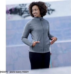 Ardon ARDON JOFLEX - Damska bluza polarowa stójka 2 kieszenie ozdobne płaskie ozdobne 100% poliester fleece, 280 g/m2 - jasno-szary H2221 3XL. Szare bluzy damskie Ardon, m, bez wzorów, z polaru, bez ramiączek, bez kaptura. Za 79.34 zł.