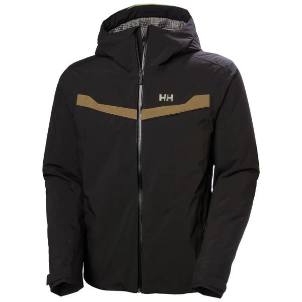 Kurtka narciarska Helly Hansen Panorama 2.0. Czarne kurtki sportowe męskie Helly Hansen, m, bez wzorów, z materiału, bez kaptura, narciarskie, primaloft. Za 1,138.00 zł.
