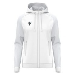 Damska bluza z kapturem full zip Macron Atlas. Czarne bluzy damskie Macron, l, bez wzorów, z dzianiny, sportowe, bez ramiączek, z kapturem. Za 229.65 zł.