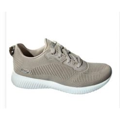 Buty sportowe damskie Skechers Bobs Squad-Tough Talk. Brązowe obuwie sportowe damskie Skechers, bez wzorów, bez zapięcia, trekkingowe, Skechers Sport. Za 199.00 zł.