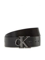 Calvin Klein Jeans Pasek Męski Monogram Plaque Buckle 35Mm Adj/Rev LV04G7033G Czarny. Czarne paski męskie Calvin Klein Jeans, z jeansu. Za 249.99 zł.