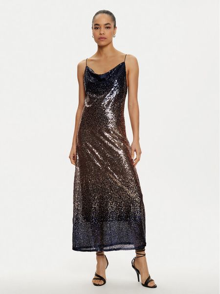 ONLY Sukienka koktajlowa Lola 15334031 Brązowy Regular Fit. Brązowe sukienki damskie ONLY, m, bez wzorów, z syntetyku, wizytowe, bez kołnierzyka, bez ramiączek. Za 139.99 zł.